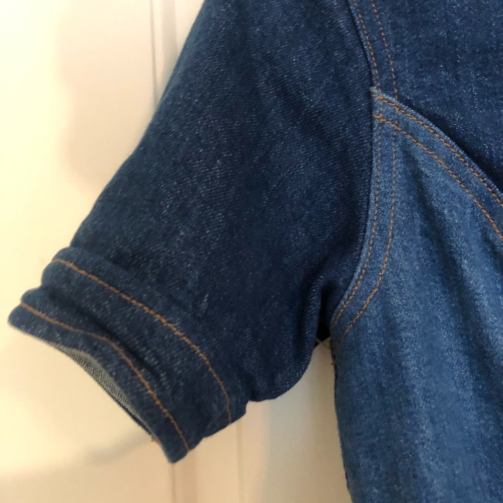 Stoned Immaculate Dark Blue Denim Zip Romper with Belt - Picture 8 of 8
